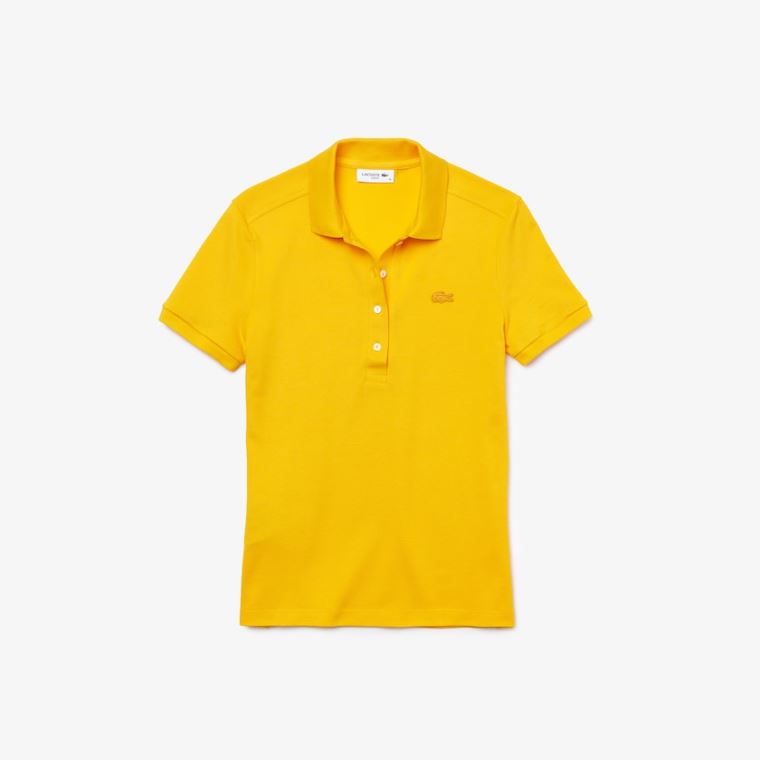 Lacoste Stretch Bavlněné Piqué Polo Shirt Žluté | WxedcvxP