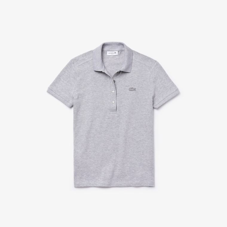 Lacoste Stretch Bavlněné Piqué Polo Shirt Šedé | ke2z1M71