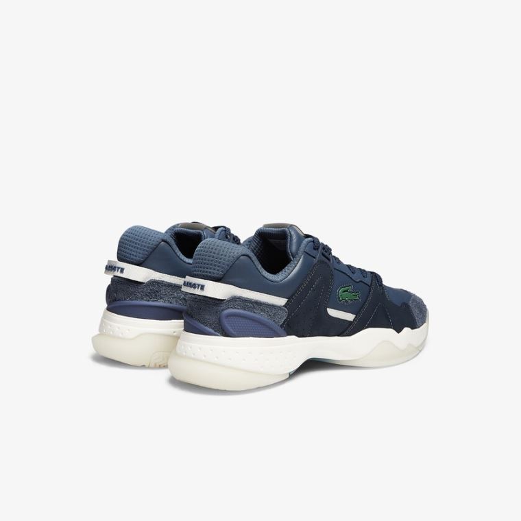 Lacoste T-Point Læder and Semišové Sneakers Tmavě Blankyt | Xnsger7d