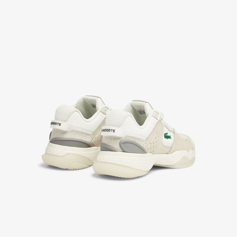 Lacoste T-Point Nubuck Læder Sneakers Béžový | wAWVWKrJ