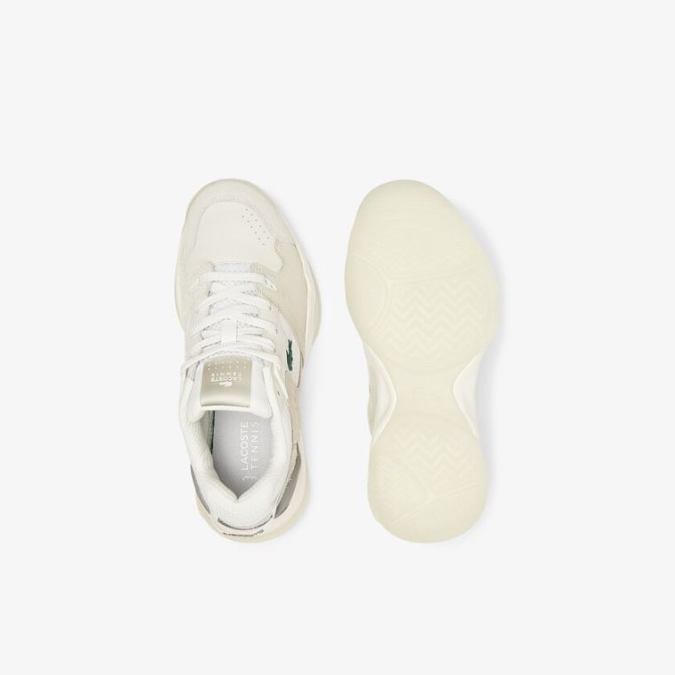 Lacoste T-Point Nubuck Læder Sneakers Béžový | wAWVWKrJ