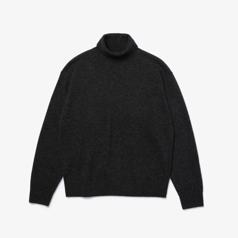 Lacoste Turtleneck Wool Svetrové Šedé | 8Def1dmo