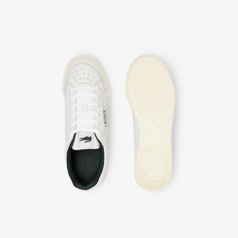 Lacoste Twin Serve Luxe Læder and Syntetická Sneakers Bílé | G1uoiscu