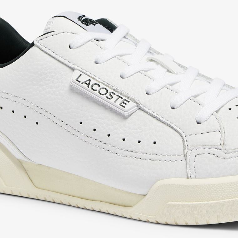 Lacoste Twin Serve Luxe Læder and Syntetická Sneakers Bílé | G1uoiscu