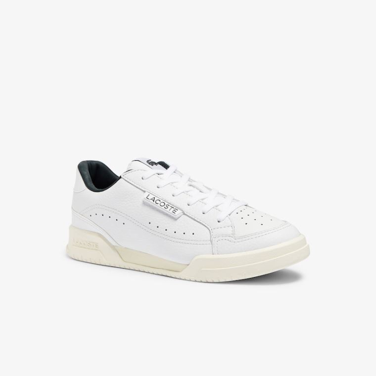 Lacoste Twin Serve Luxe Læder and Syntetická Sneakers Bílé | G1uoiscu