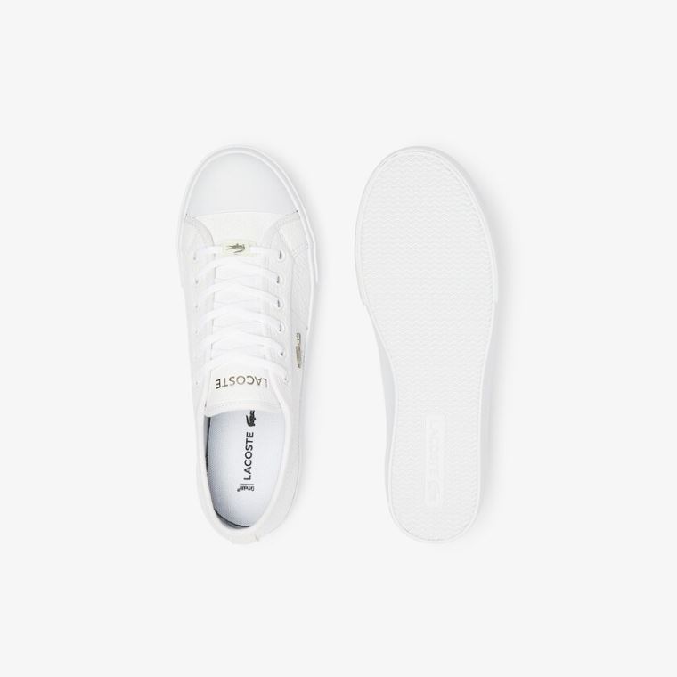 Lacoste Ziane Plus Grand Læder Sneakers Bílé Bílé | MKNSvlZg