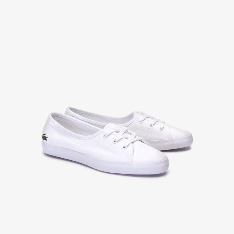 Lacoste Ziane Tlustý Platene Sneakers Bílé | WCHgRvCQ