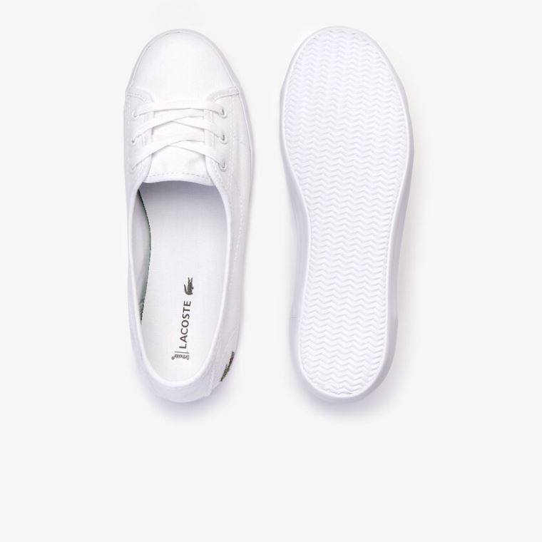 Lacoste Ziane Tlustý Platene Sneakers Bílé | WCHgRvCQ