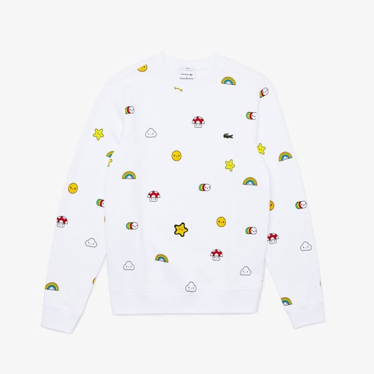 Lacoste x FriendsWithYou Design Sweatshirt Bílé | Jg6zdXPC