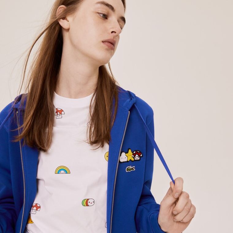 Lacoste x FriendsWithYou Design Zippered Jacket Blankyt | rl4ulIks