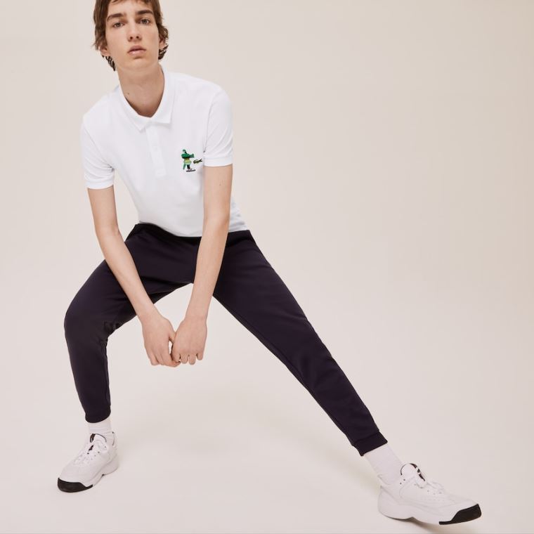 Lacoste x Jeremyville Design Classic Fit Polo Shirt Bílé | 4gpSTtkM