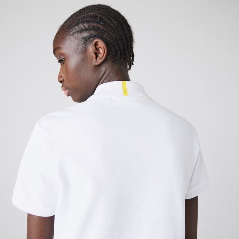 Lacoste x National Geographic Bavlněné Piqué Polo Shirt Bílé | HAtFJfF6