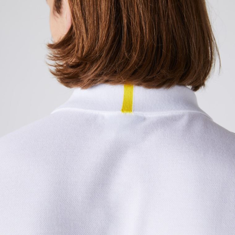 Lacoste x National Geographic Regular Fit Organic Bavlněné Polo Shirt Bílé | f2BfQVgK