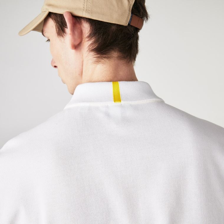 Lacoste x National Geographic Regular Fit Organic Bavlněné Polo Shirt Bílé | gx04vllX