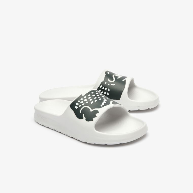 Lacoste x Ricky Regal Syntetická Crocodile Slides Bílé Zelene | NdOwynSv