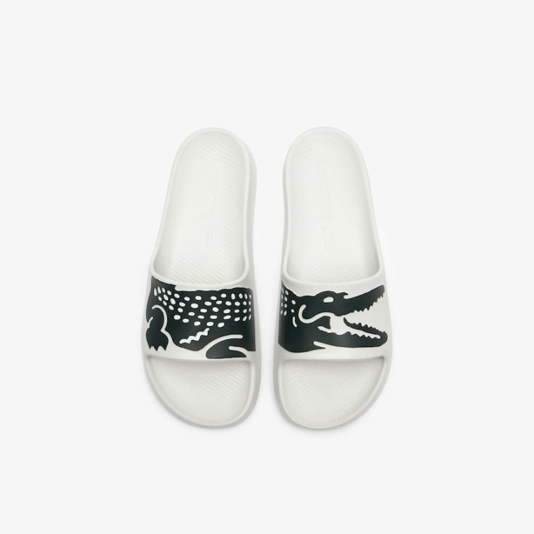 Lacoste x Ricky Regal Syntetická Crocodile Slides Bílé Zelene | NdOwynSv