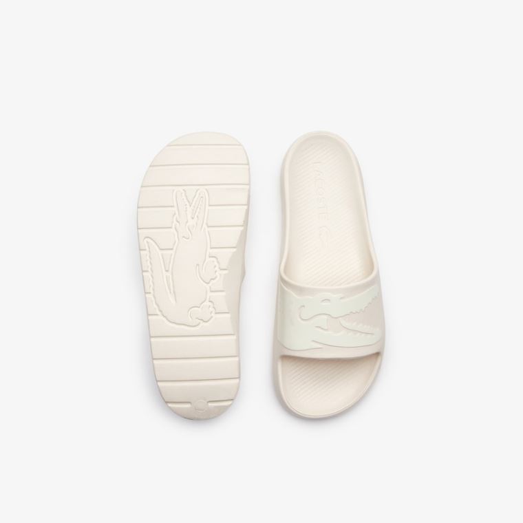 Lacoste x Ricky Regal Syntetická Crocodile Slides Béžový | dGFhcxtb