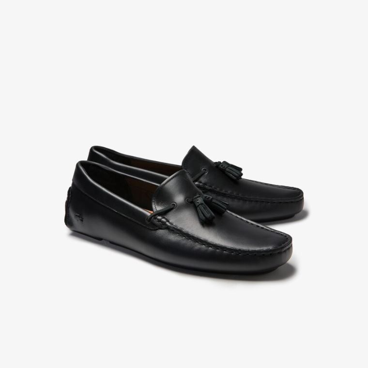 Lacoste Šaty Piloter Tassel Loafer Černé Hnědé | m76MkTww