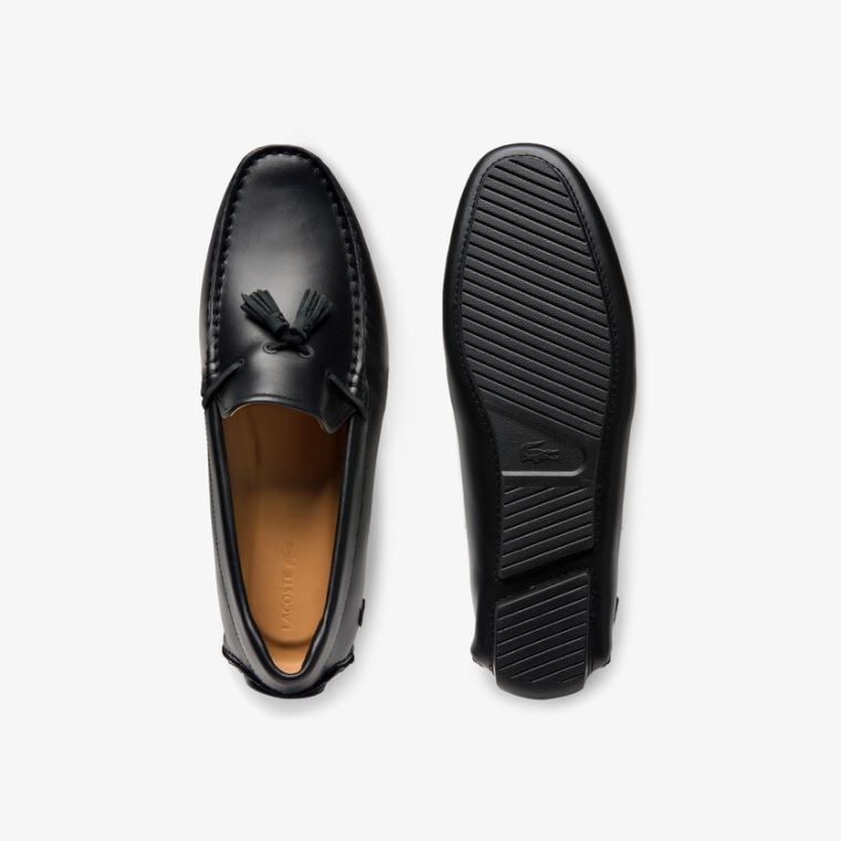 Lacoste Šaty Piloter Tassel Loafer Černé Hnědé | m76MkTww